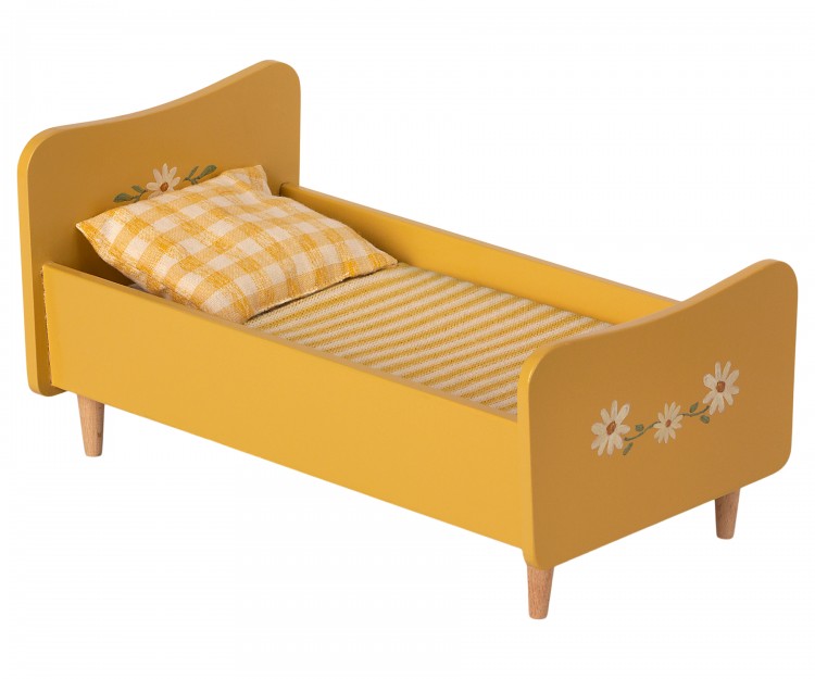 Деревянная кровать, Мини, жёлтая Maileg 
