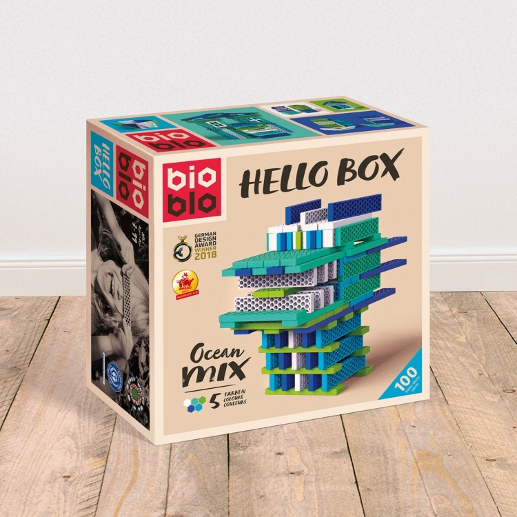 ПРЕДЗАКАЗ - Экоконструктор Bioblo HELLO BOX / OCEAN MIX