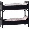 Двухъярусная кровать, большая, черная Maileg